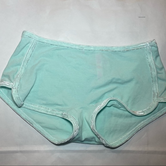 NWT PINK Victoria’s Secret ‘Snow Day’ Mint Velvet Boyshort Underwear Panty - Picture 11 of 13